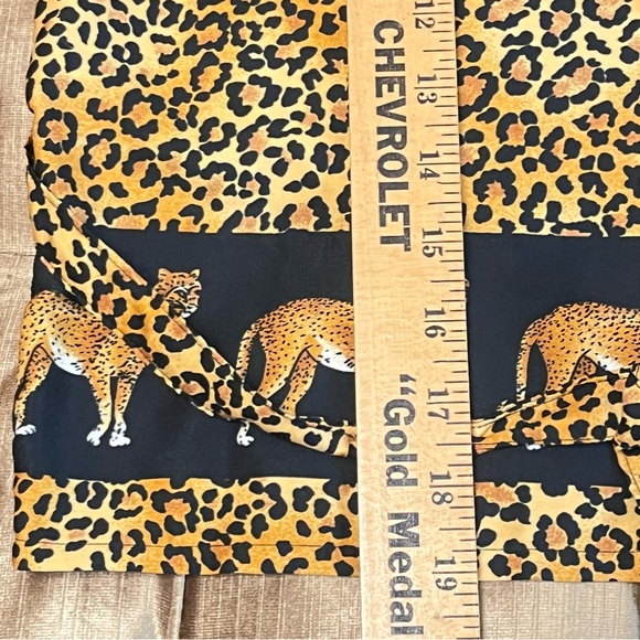 Vintage Rima Sleeveless Vest/Top Size Medium Tiger Animal Print with Tie - Picture 9 of 9